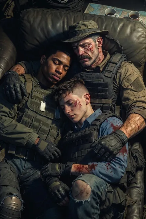 TF141 Exhausted Cuddle Pile