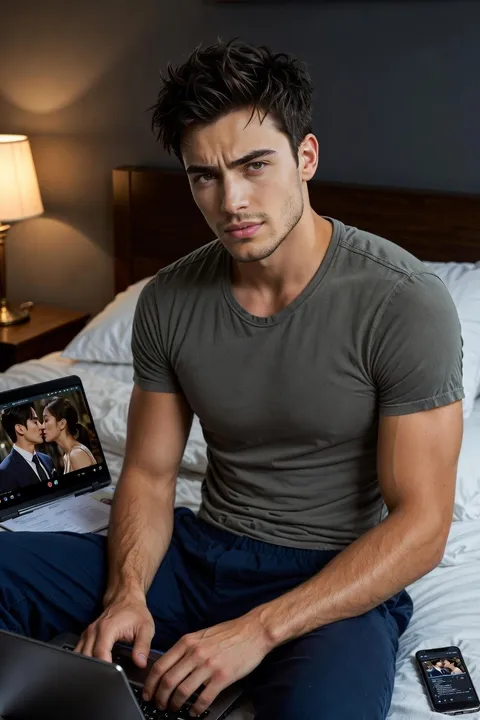 newlywed-husband-teasing-you-while-watching-drama